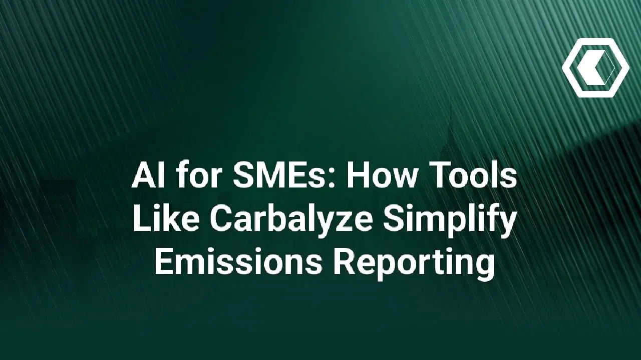 Thumbnail for IA pour les PME : comment des outils comme Carbalyze simplifient la déclaration des émissions