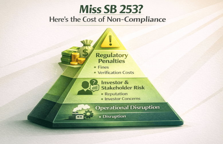 Consequences of missing the August 2026 California SB 253 deadline.